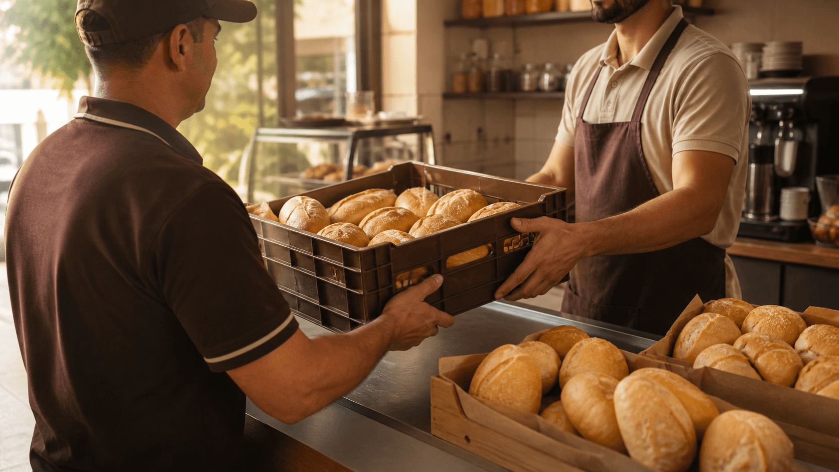 Entrega de pães frescos para lanchonetes e empresas